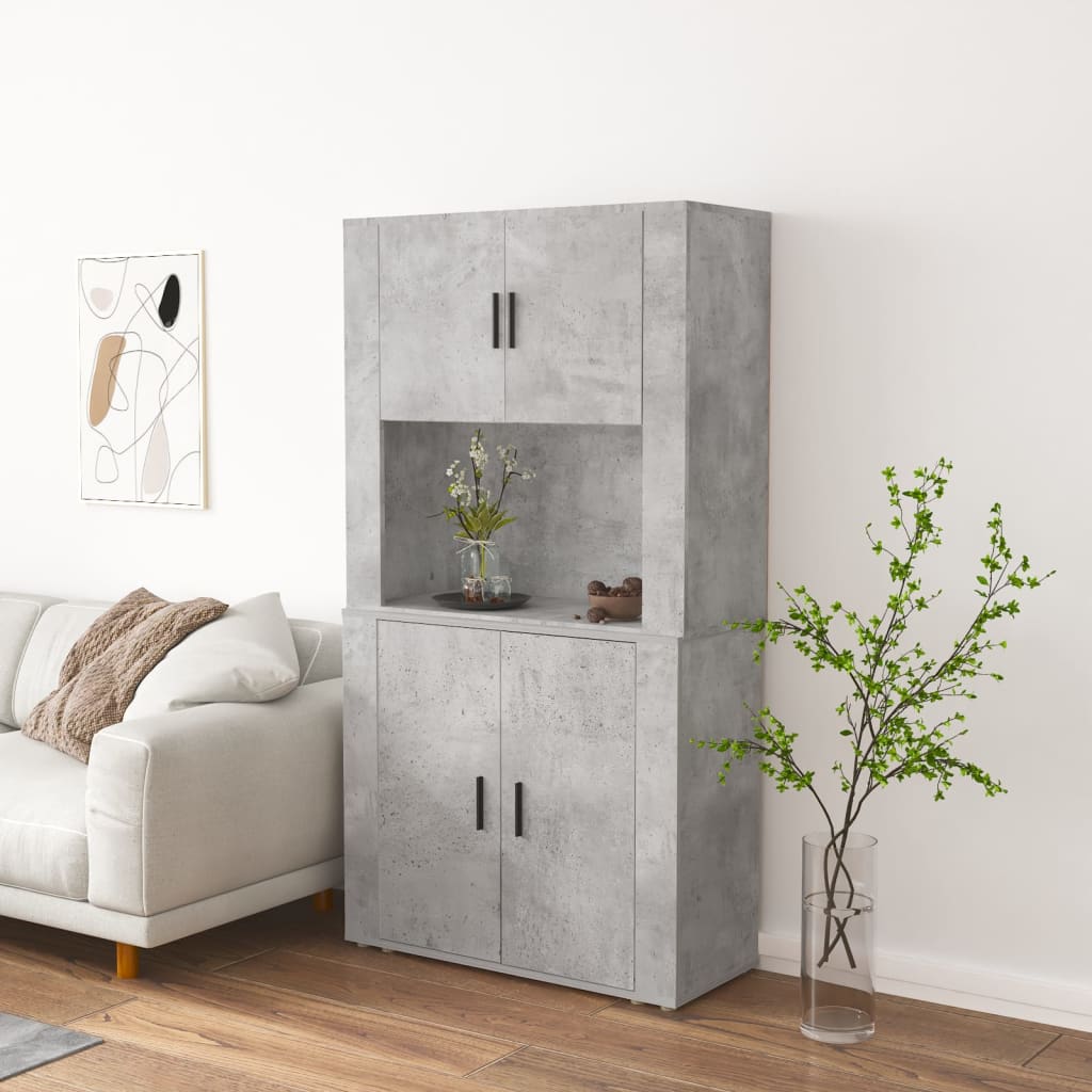 Buffet haut Gris béton Bois d'ingénierie - XIOS