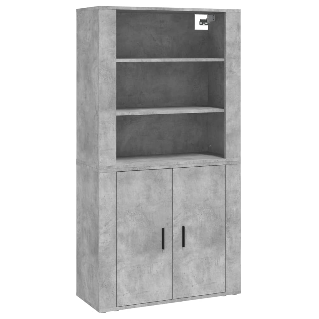 Buffet haut Gris béton Bois d'ingénierie - XIOS