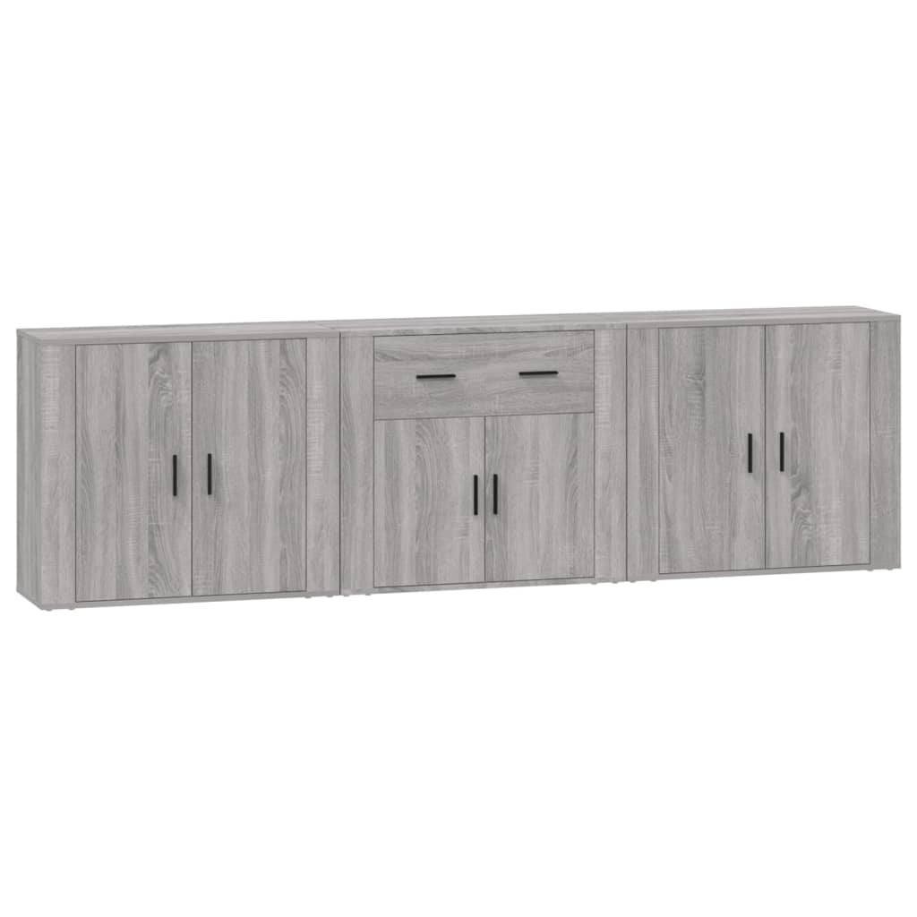Buffets 3 pcs Sonoma gris Bois d'ingénierie - XIOS