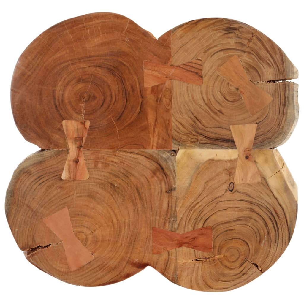 Table basse 36 cm 4 troncs bois d'acacia massif - XIOS