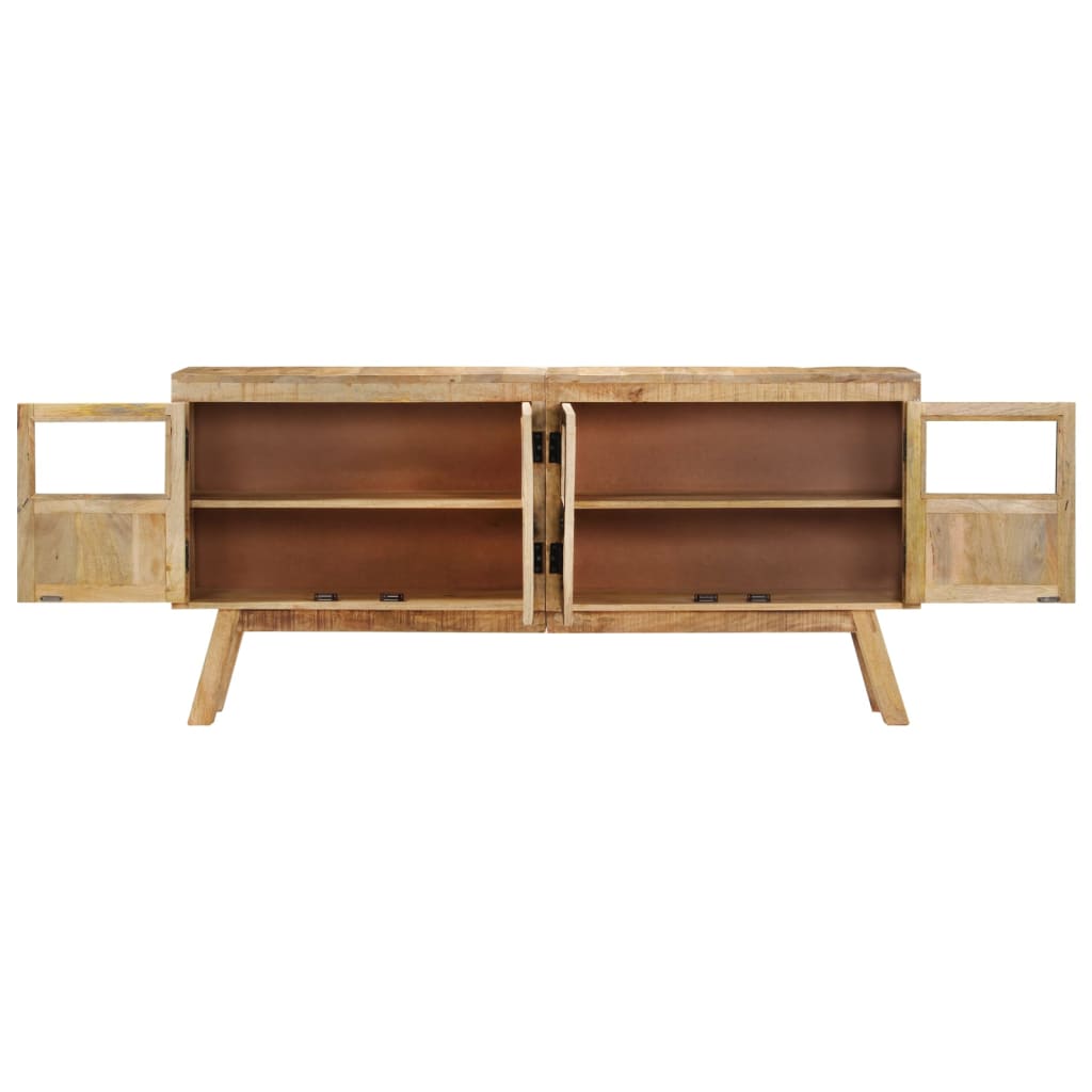 Buffet marron et noir 160x30x76 cm bois massif de manguier - XIOS