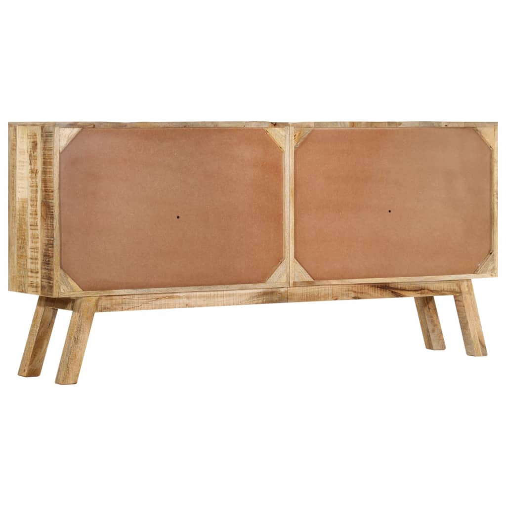 Buffet marron et noir 160x30x76 cm bois massif de manguier - XIOS