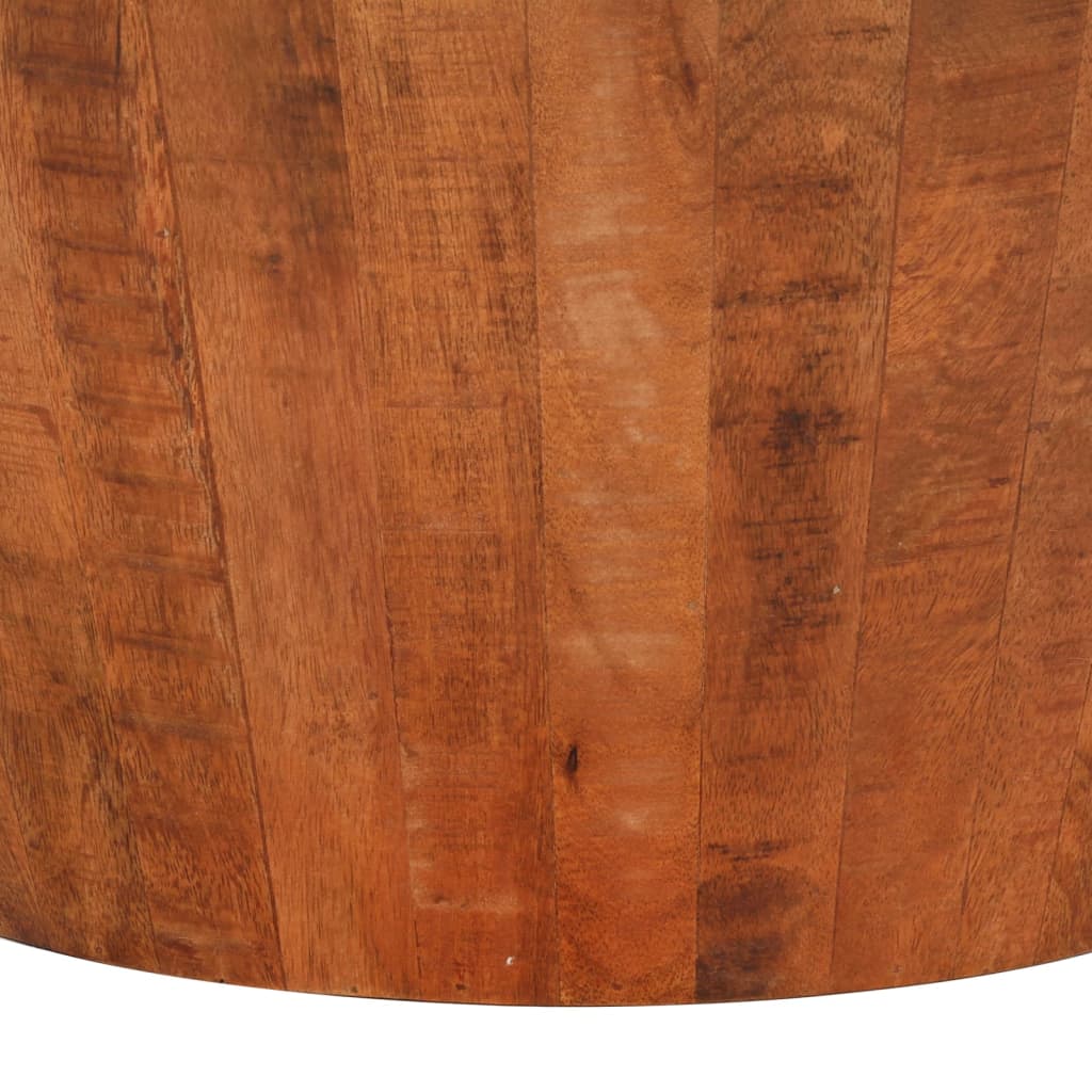 Table basse Ø 52x30 cm bois de manguier brut massif - XIOS