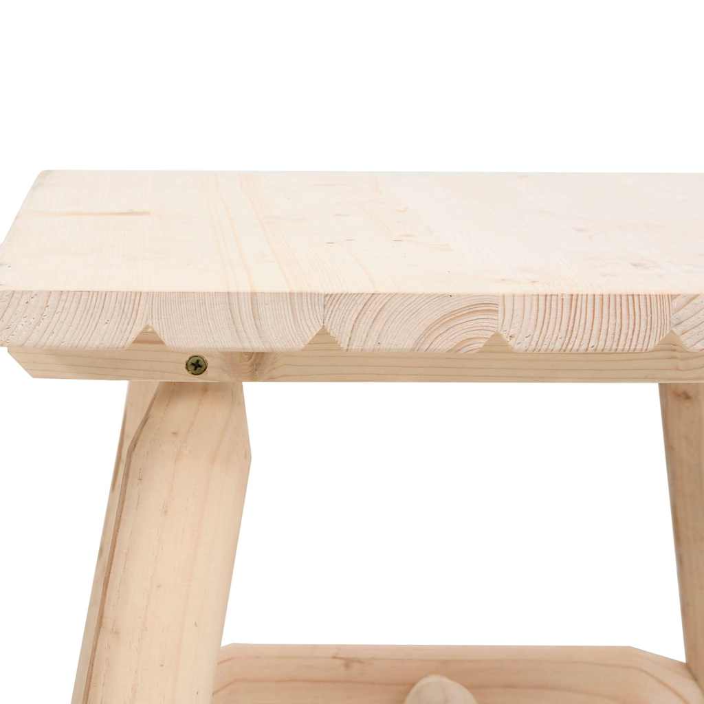 Ensemble de salon de jardin 3 pcs bois massif d'épicéa