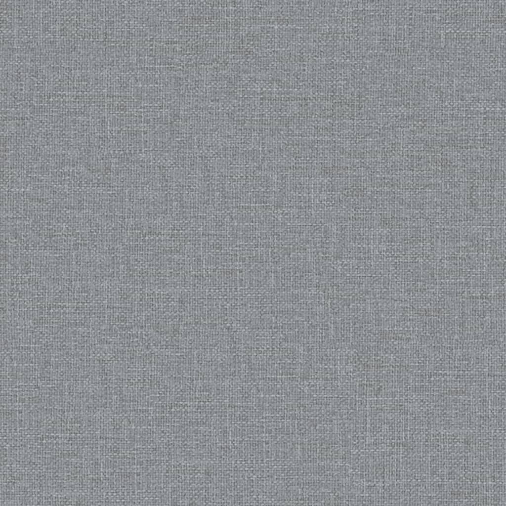 Canapé-lit en forme de L gris clair 279x140x70 cm tissu - XIOS