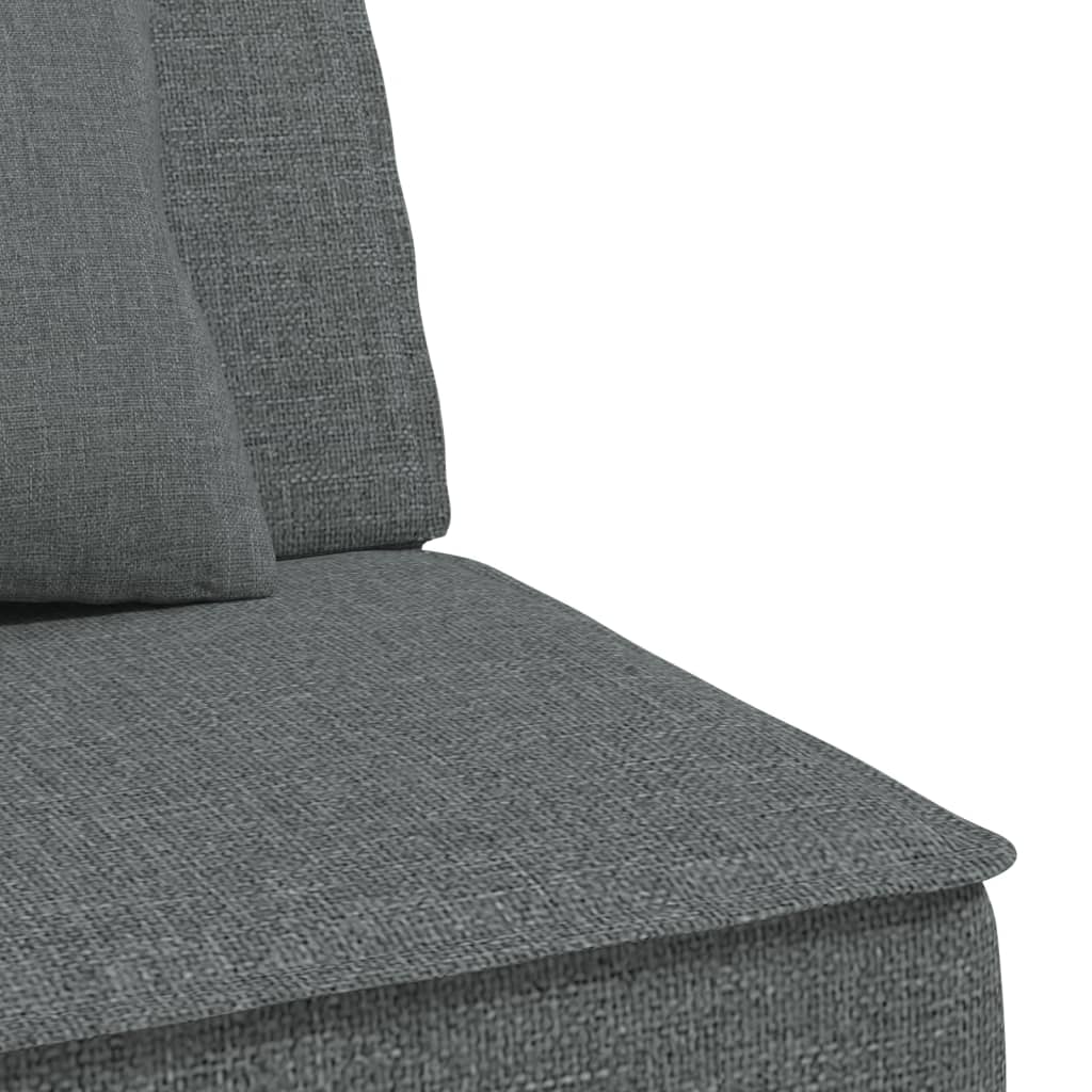 Canapé-lit en forme de L gris foncé 255x140x70 cm tissu - XIOS