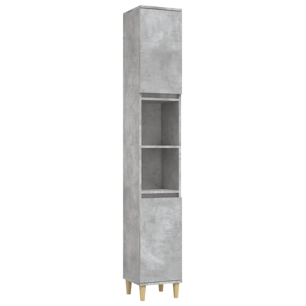 Ensemble d'armoires de salle de bain 3 pcs gris béton Ensembles de mobilier pour salles de bains vidaXL