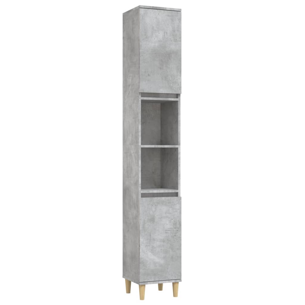 Ensemble de meubles de salle de bain 3 pcs gris béton Ensembles de mobilier pour salles de bains vidaXL