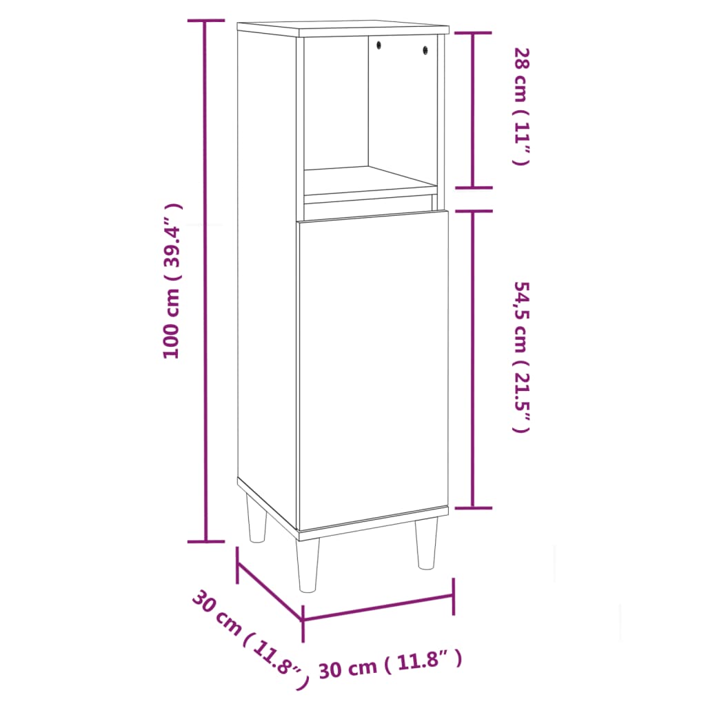 Ensemble de meubles de salle de bain 3 pcs gris béton Ensembles de mobilier pour salles de bains vidaXL