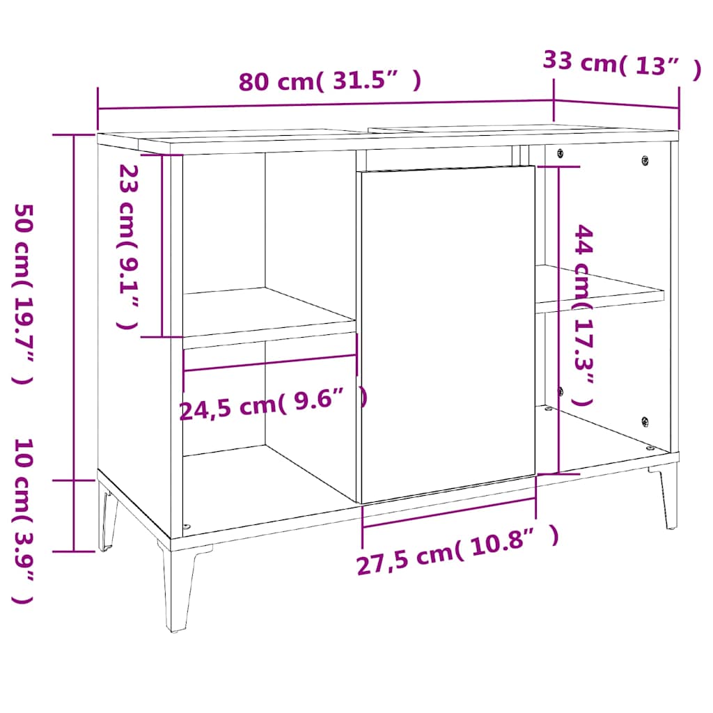 Ensemble de meubles salle de bain 3 pcs blanc bois d'ingénierie