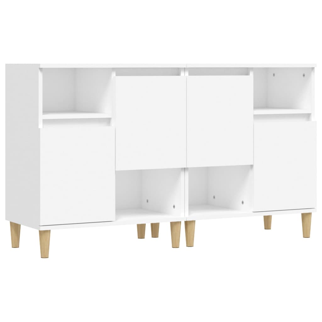 Buffets 2 pcs blanc 60x35x70 cm bois d'ingénierie - XIOS