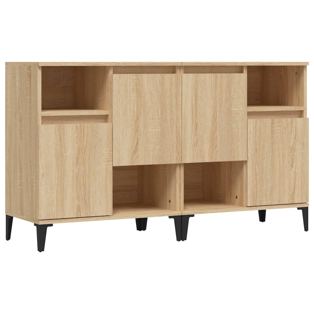 Buffets 2 pcs chêne sonoma 60x35x70 cm bois d'ingénierie - XIOS