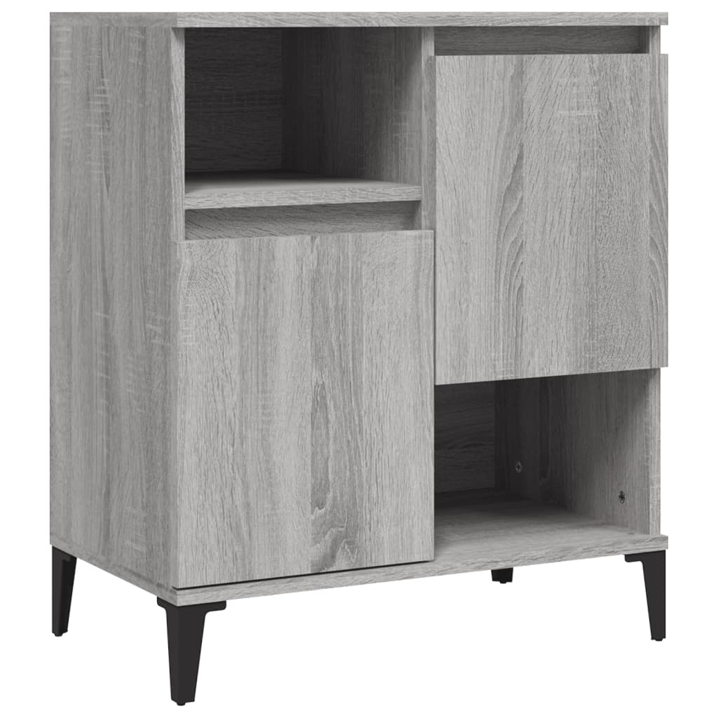 Buffets 2 pcs sonoma gris 60x35x70 cm bois d'ingénierie - XIOS