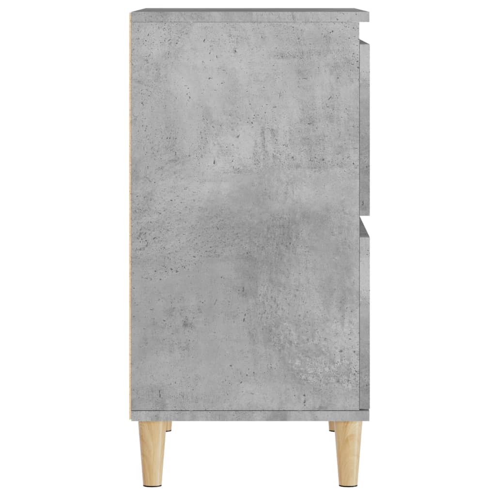 Buffets 2 pcs gris béton 60x35x70 cm bois d'ingénierie - XIOS