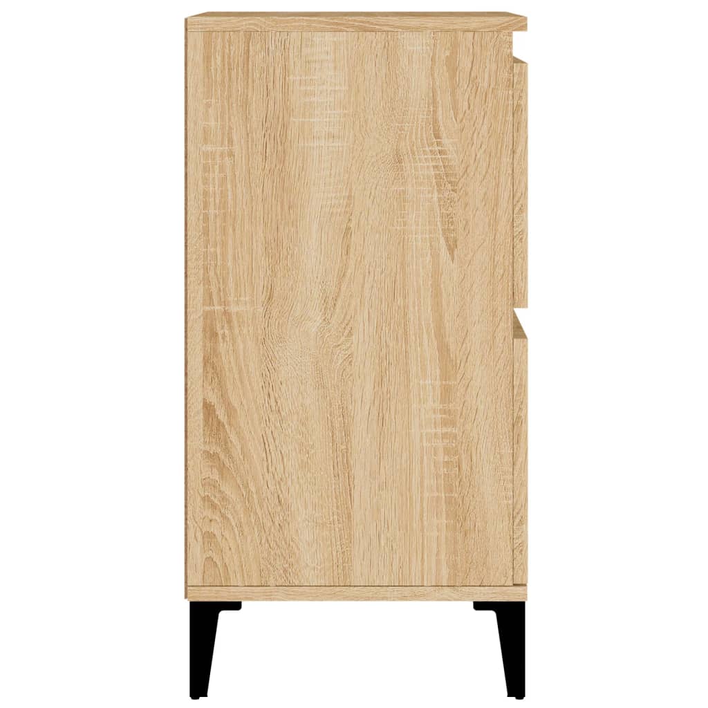 Buffets 2 pcs chêne sonoma 60x35x70 cm bois d'ingénierie - XIOS