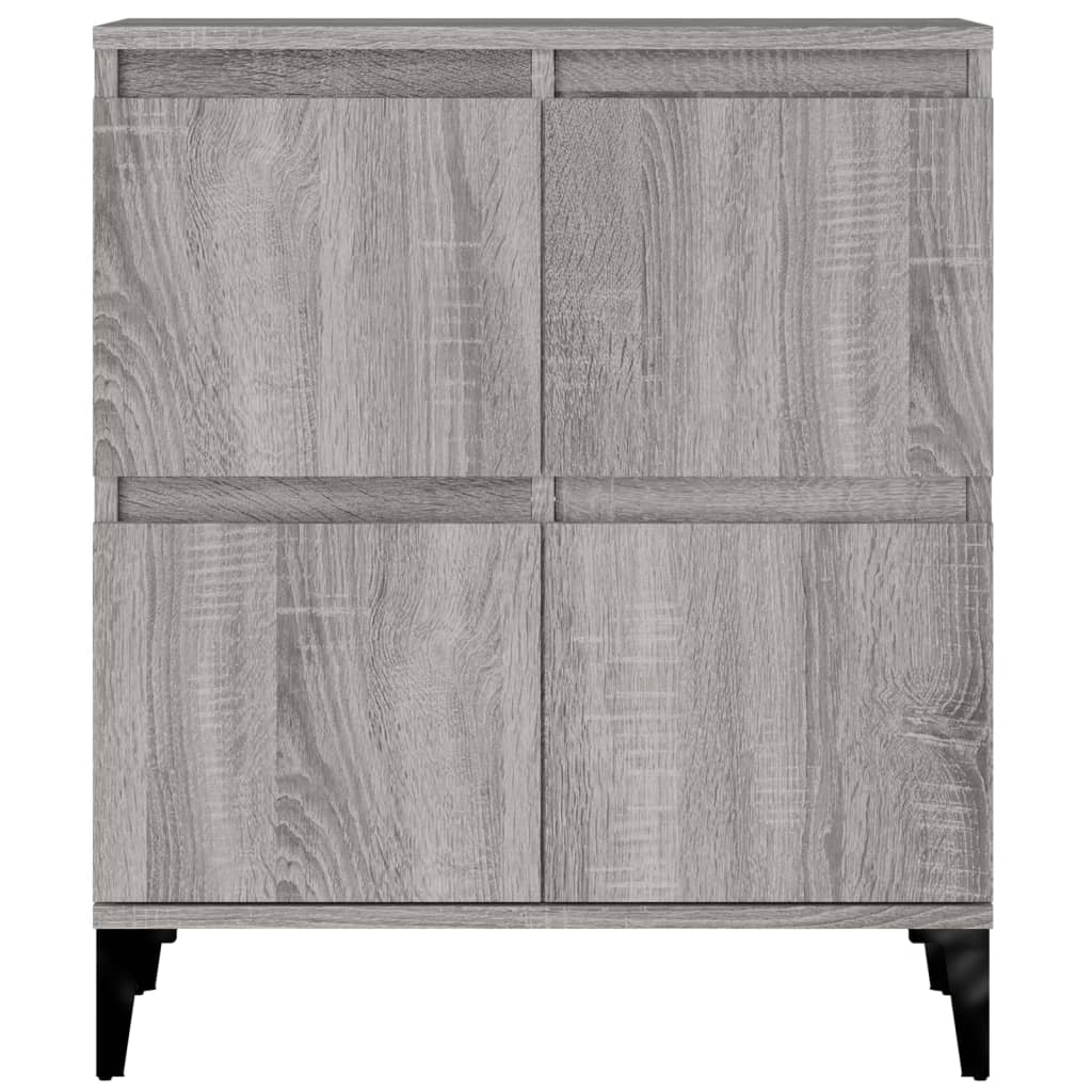 Buffets 2 pcs sonoma gris 60x35x70 cm bois d'ingénierie - XIOS