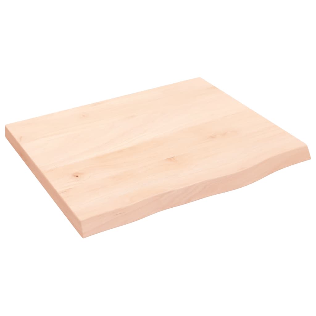 Dessus de table 60x50x(2-4) cm bois de chêne massif non traité - XIOS