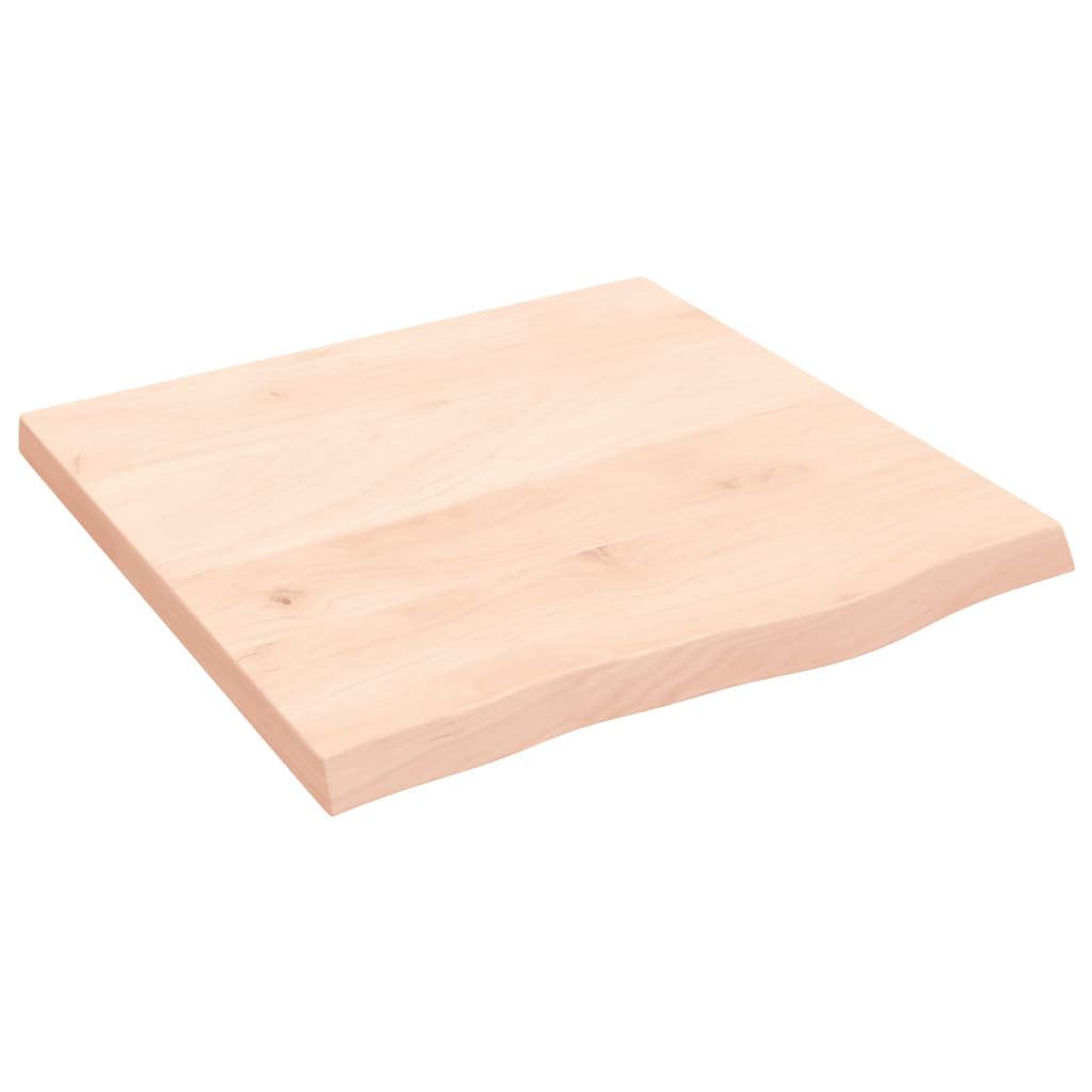 Dessus de table 60x60x(2-4) cm bois de chêne massif non traité - XIOS