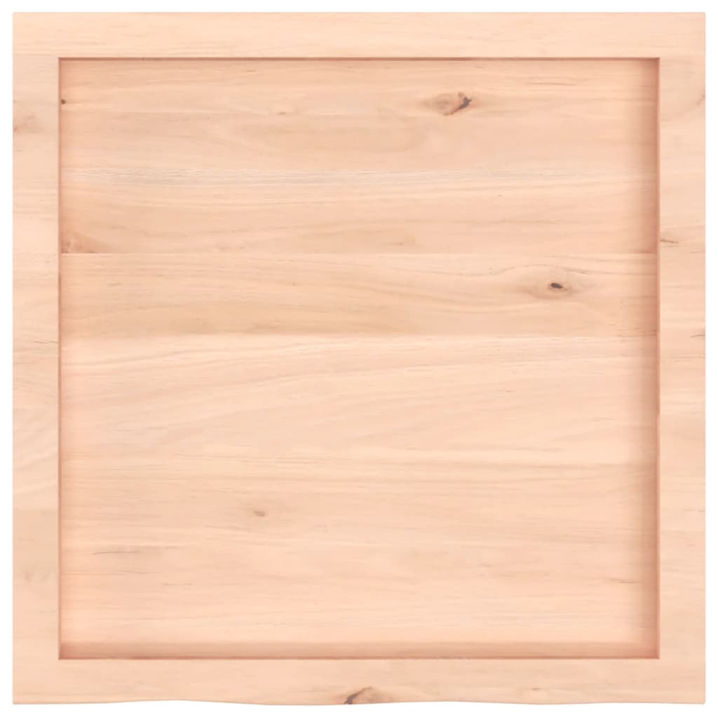 Dessus de table 60x60x(2-4) cm bois de chêne massif non traité - XIOS