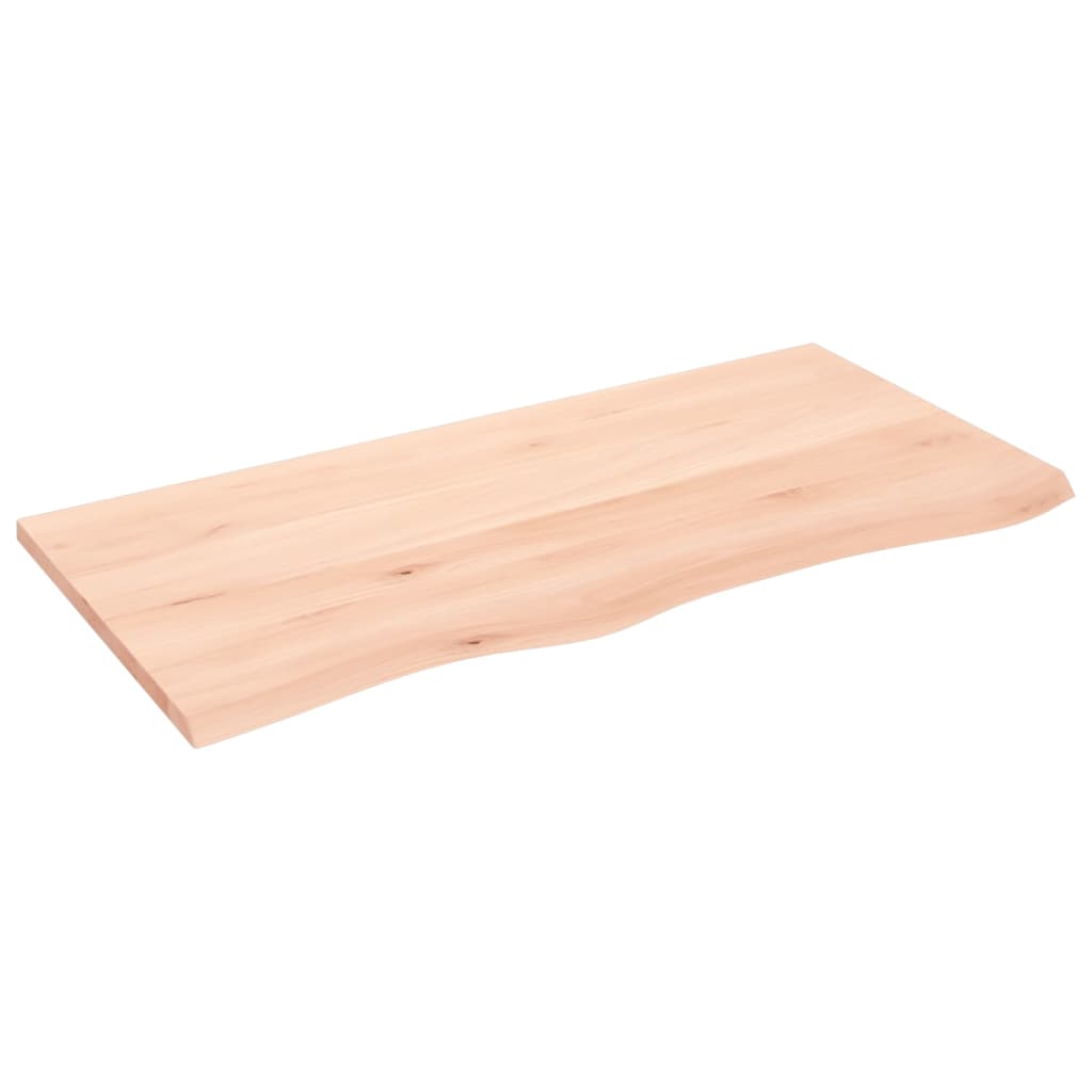 Dessus de table 100x50x2 cm bois de chêne massif non traité - XIOS