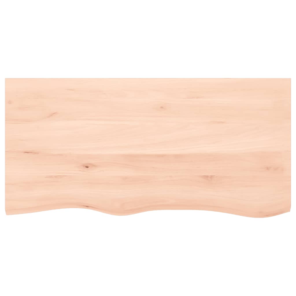 Dessus de table 100x50x2 cm bois de chêne massif non traité - XIOS