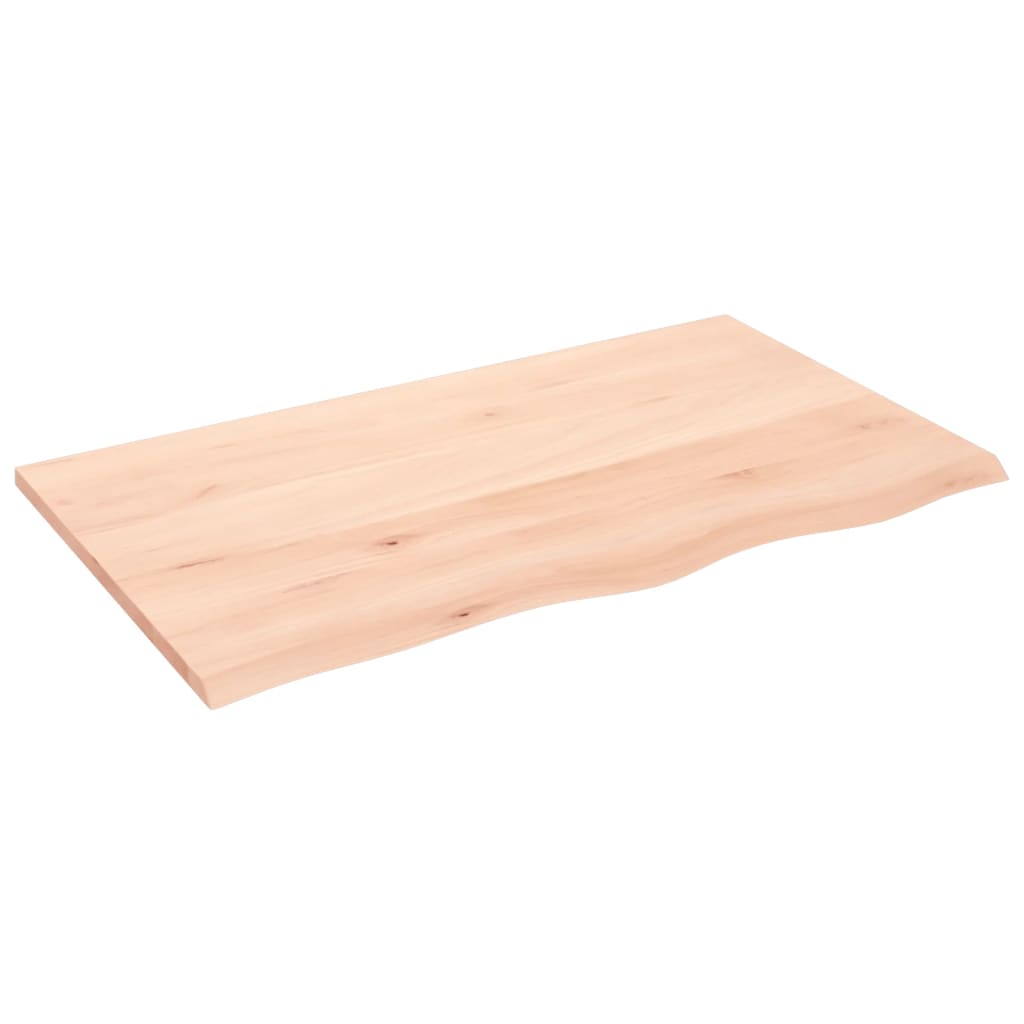 Dessus de table 100x60x2 cm bois de chêne massif non traité - XIOS