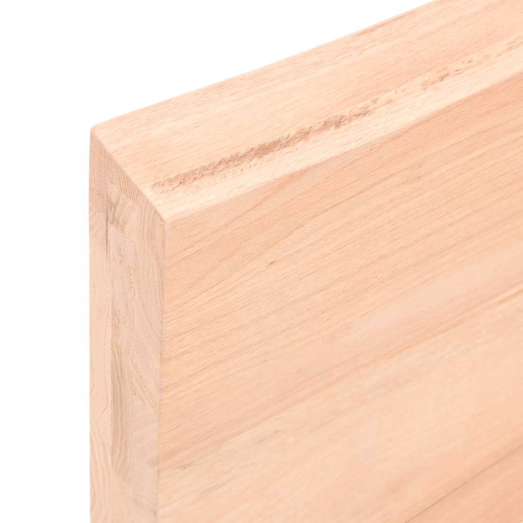 Dessus de table 120x60x(2-6) cm bois de chêne massif non traité - XIOS