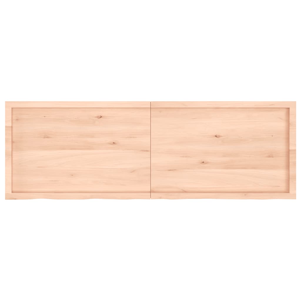 Dessus de table 180x60x(2-6) cm bois de chêne massif non traité - XIOS