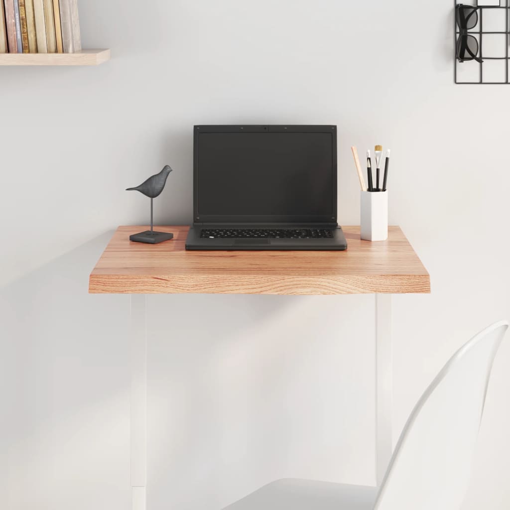 Dessus de table marron clair bois chêne massif traité - XIOS