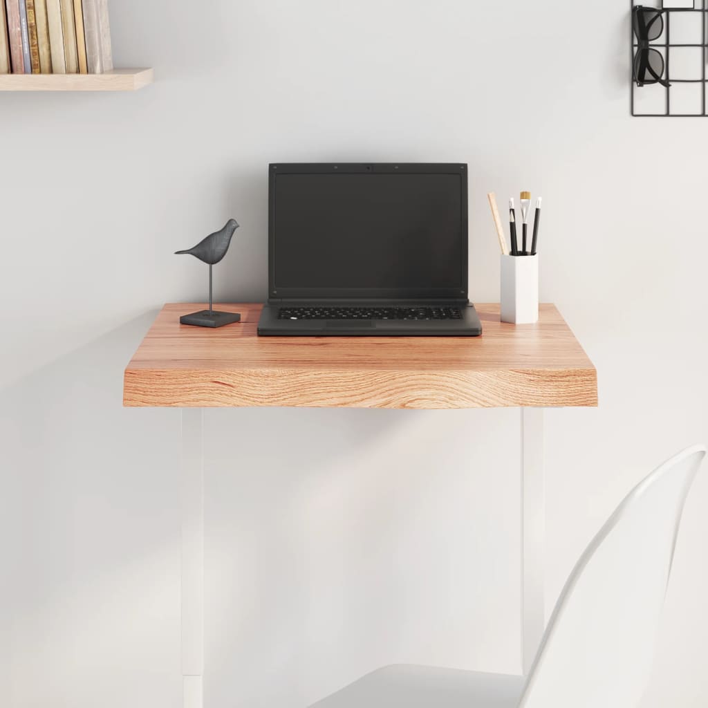 Dessus de table marron clair bois chêne massif traité - XIOS