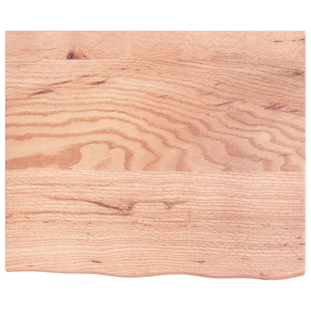 Dessus de table marron clair 60x50x2 cm bois chêne traité - XIOS