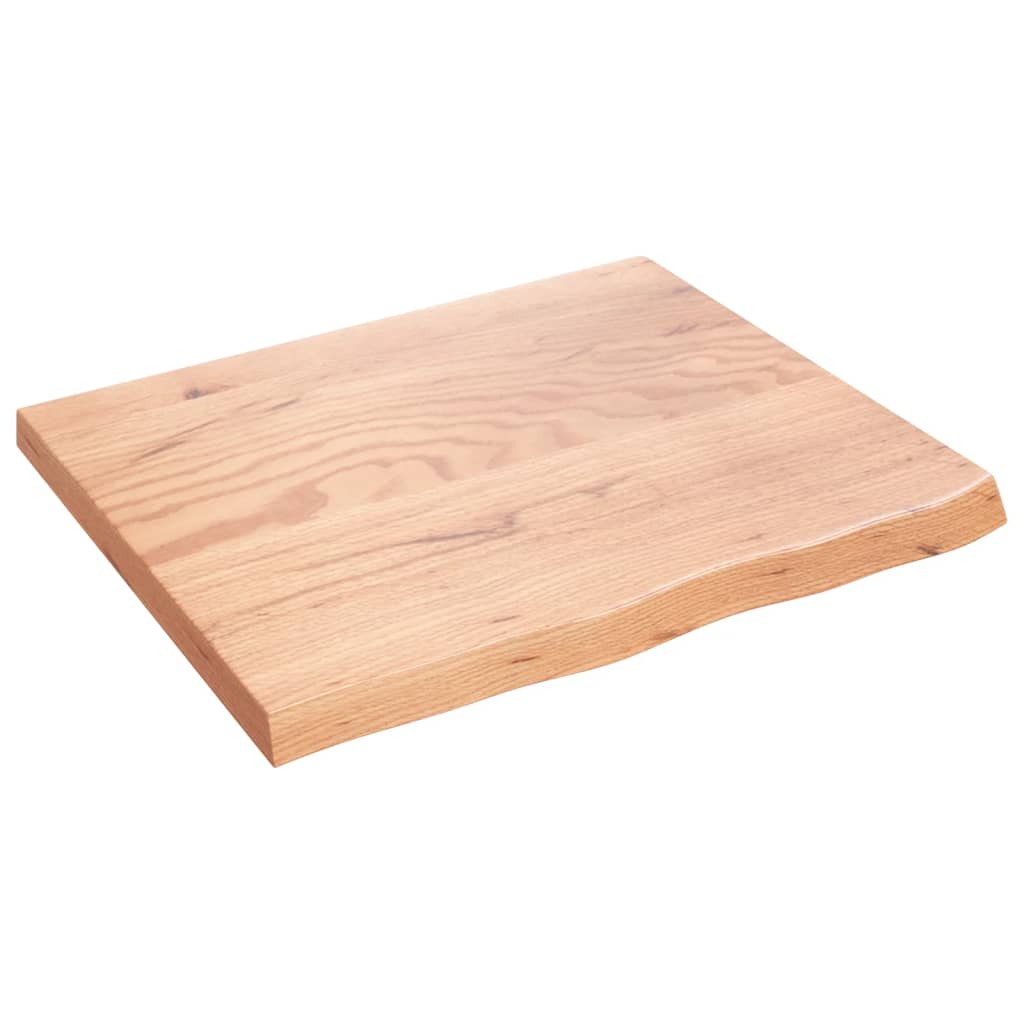 Dessus de table marron clair bois chêne massif traité - XIOS