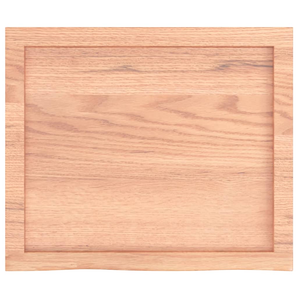 Dessus de table marron clair bois chêne massif traité - XIOS