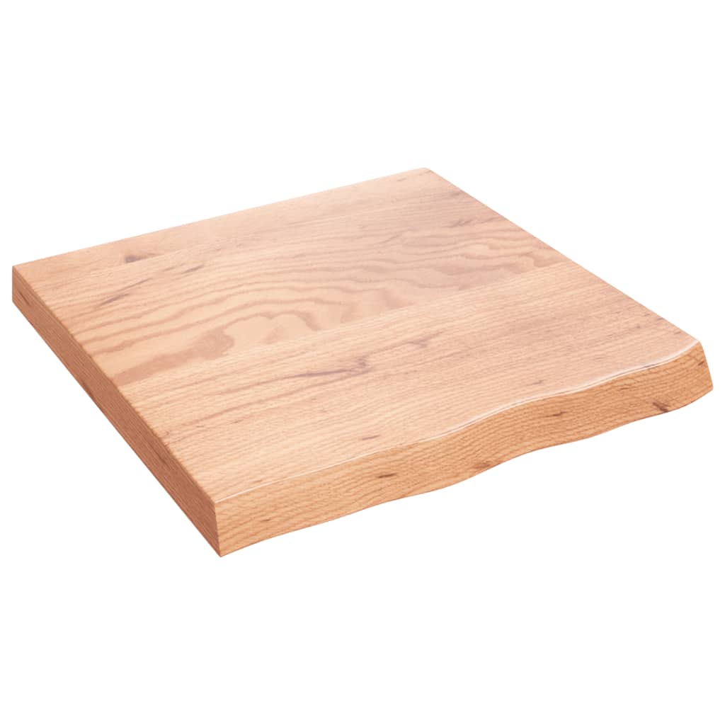 Dessus de table marron clair bois chêne massif traité - XIOS