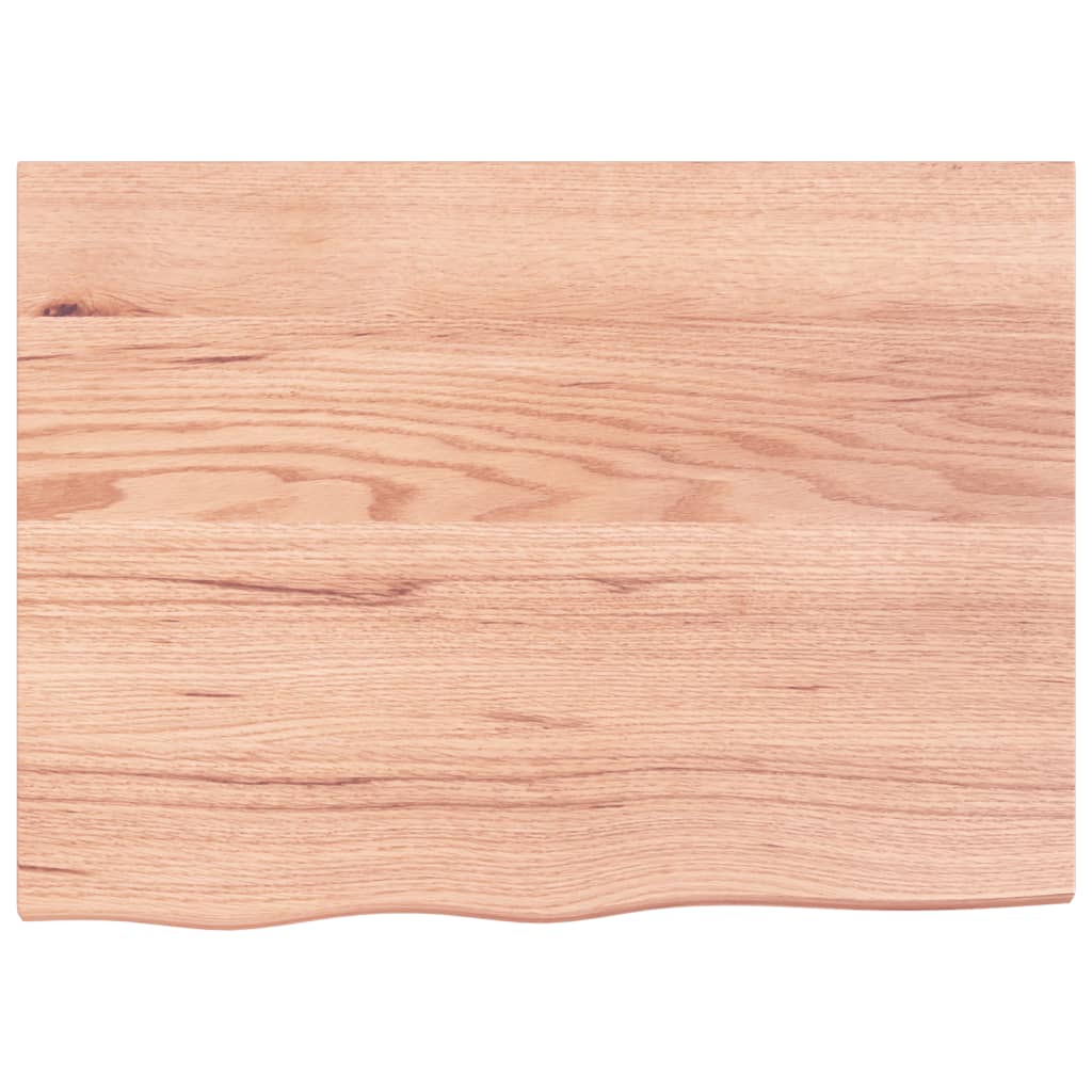 Dessus de table marron clair bois chêne massif traité - XIOS