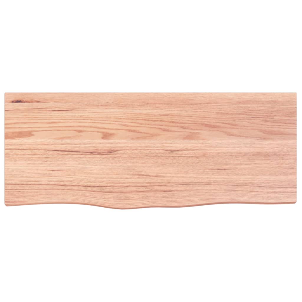 Dessus de table marron clair 100x40x2 cm bois chêne traité - XIOS