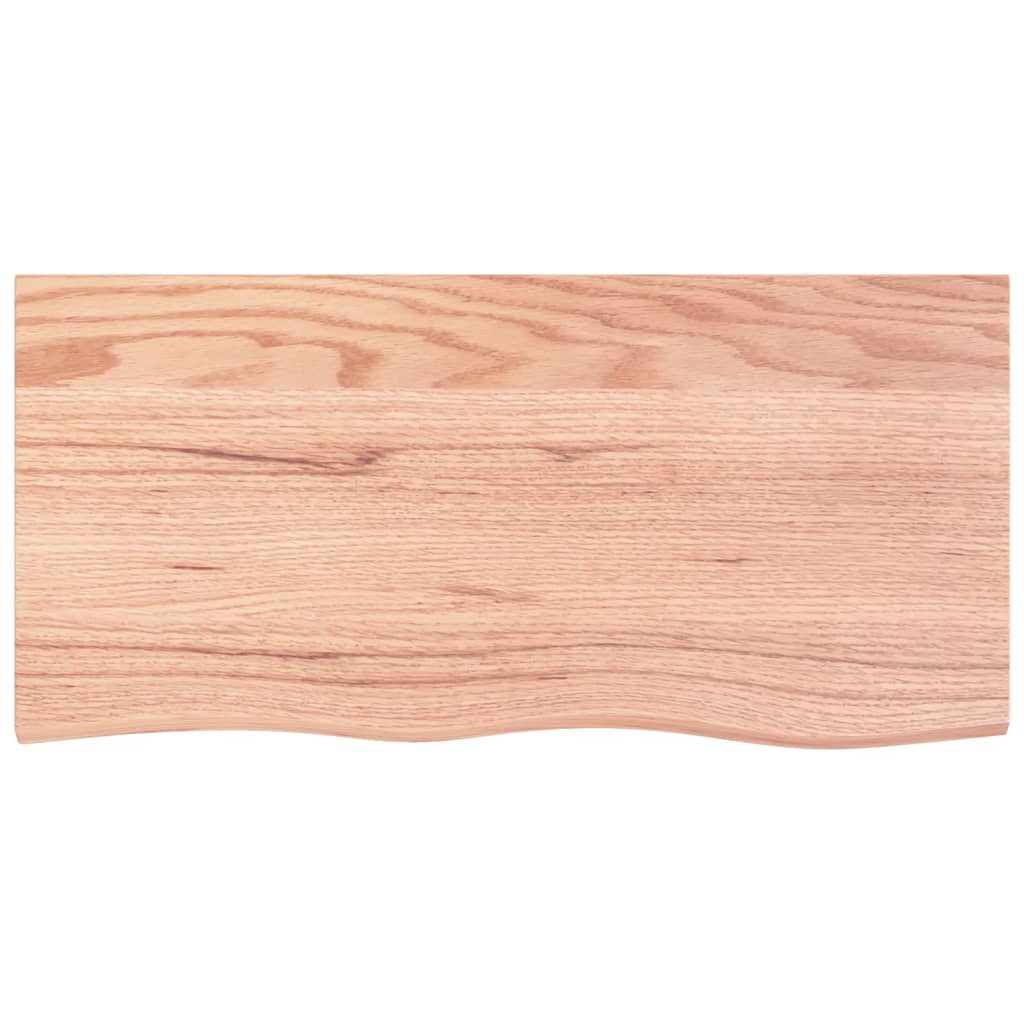 Dessus de table marron clair bois chêne massif traité - XIOS