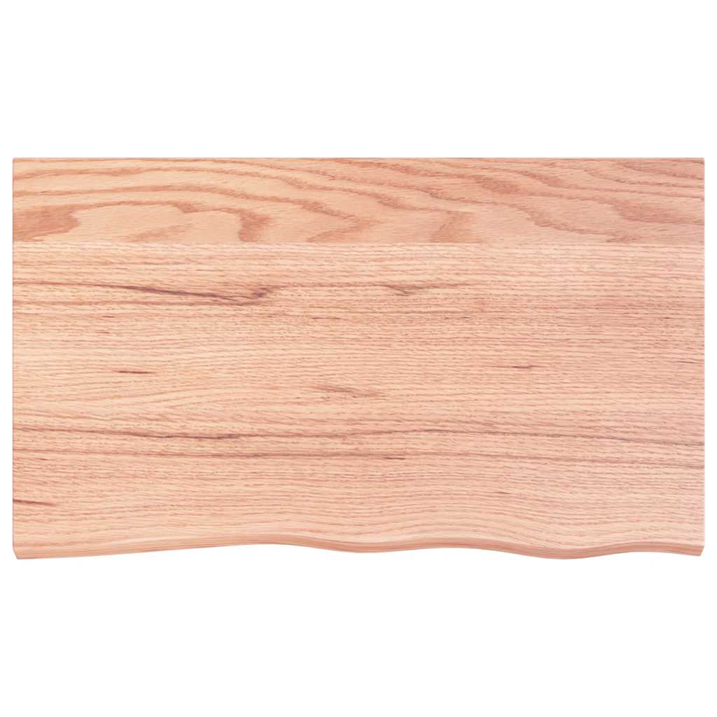 Dessus de table marron clair 100x60x2 cm bois chêne traité - XIOS