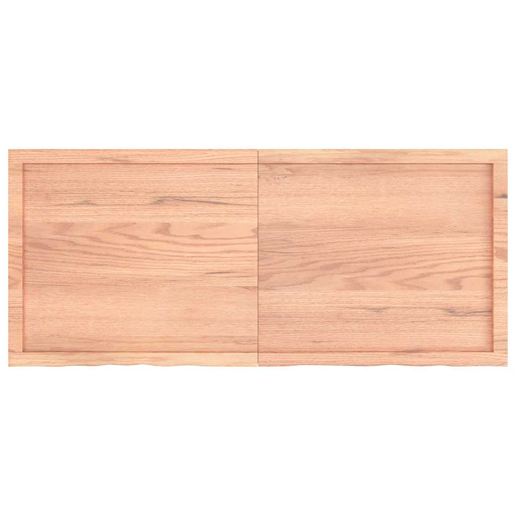Dessus de table marron clair bois chêne massif traité - XIOS