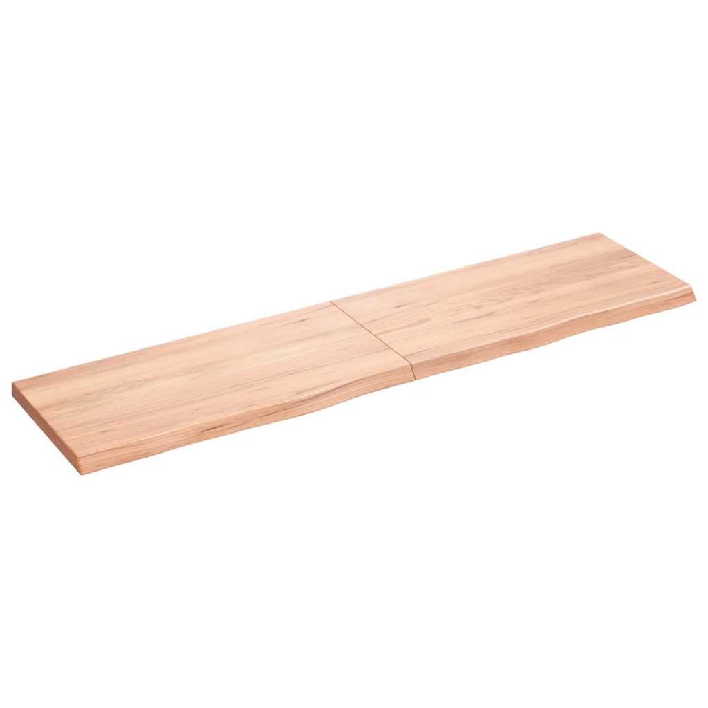 Dessus de table marron clair bois chêne massif traité - XIOS