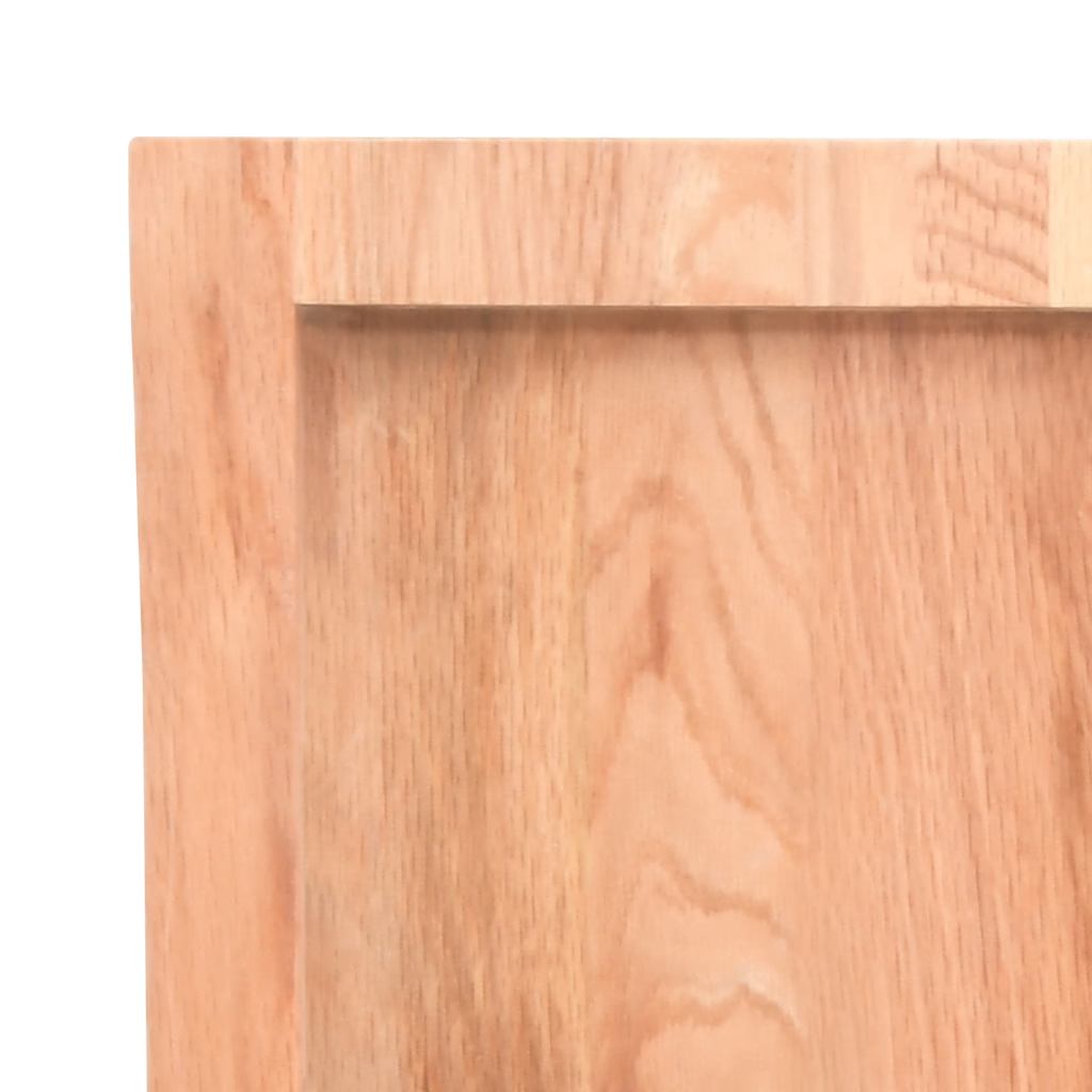 Dessus de table marron clair bois chêne massif traité - XIOS