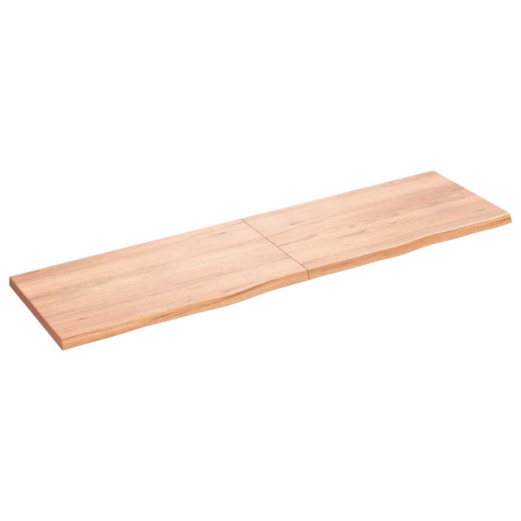 Dessus de table marron clair bois chêne massif traité - XIOS