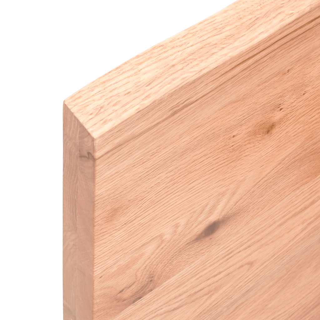 Dessus de table marron clair bois chêne massif traité - XIOS