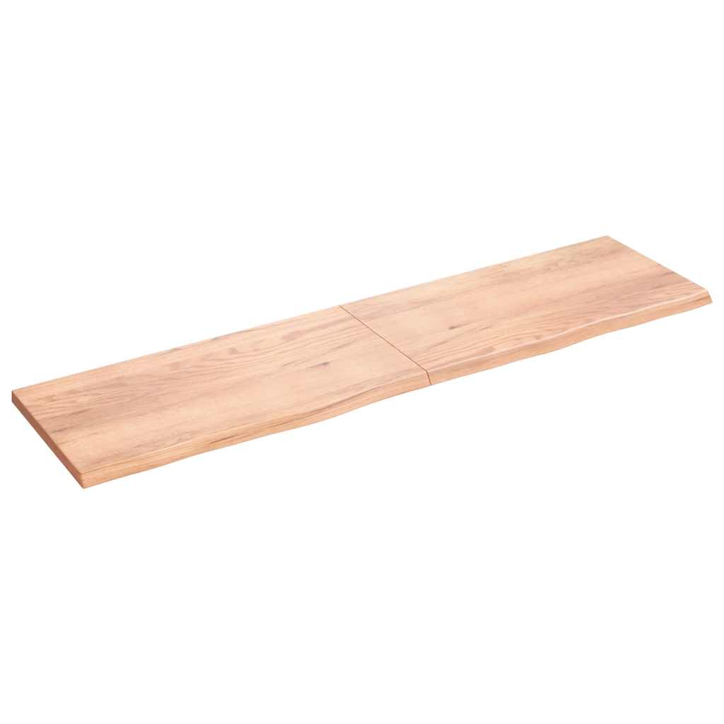 Dessus de table marron clair bois chêne massif traité - XIOS