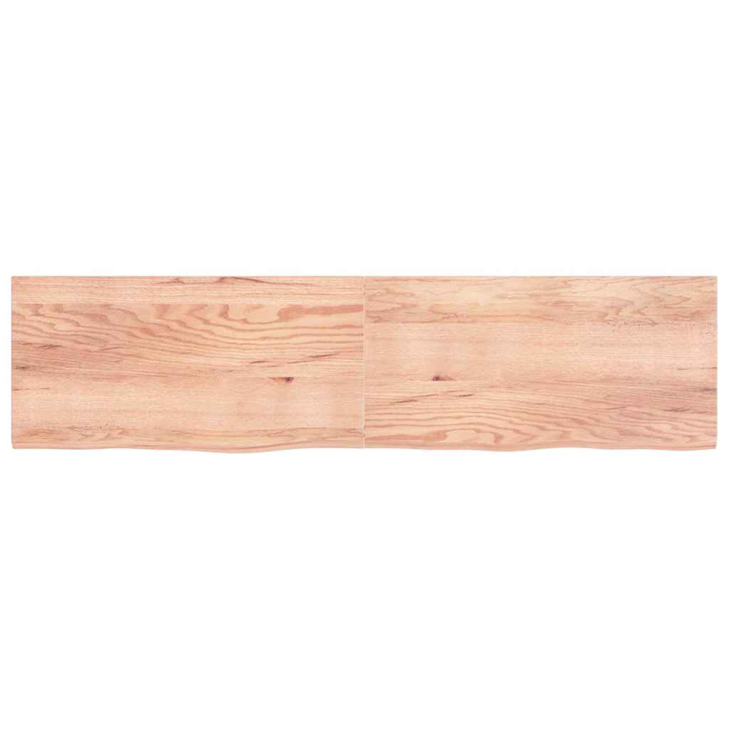 Dessus de table marron clair bois chêne massif traité - XIOS