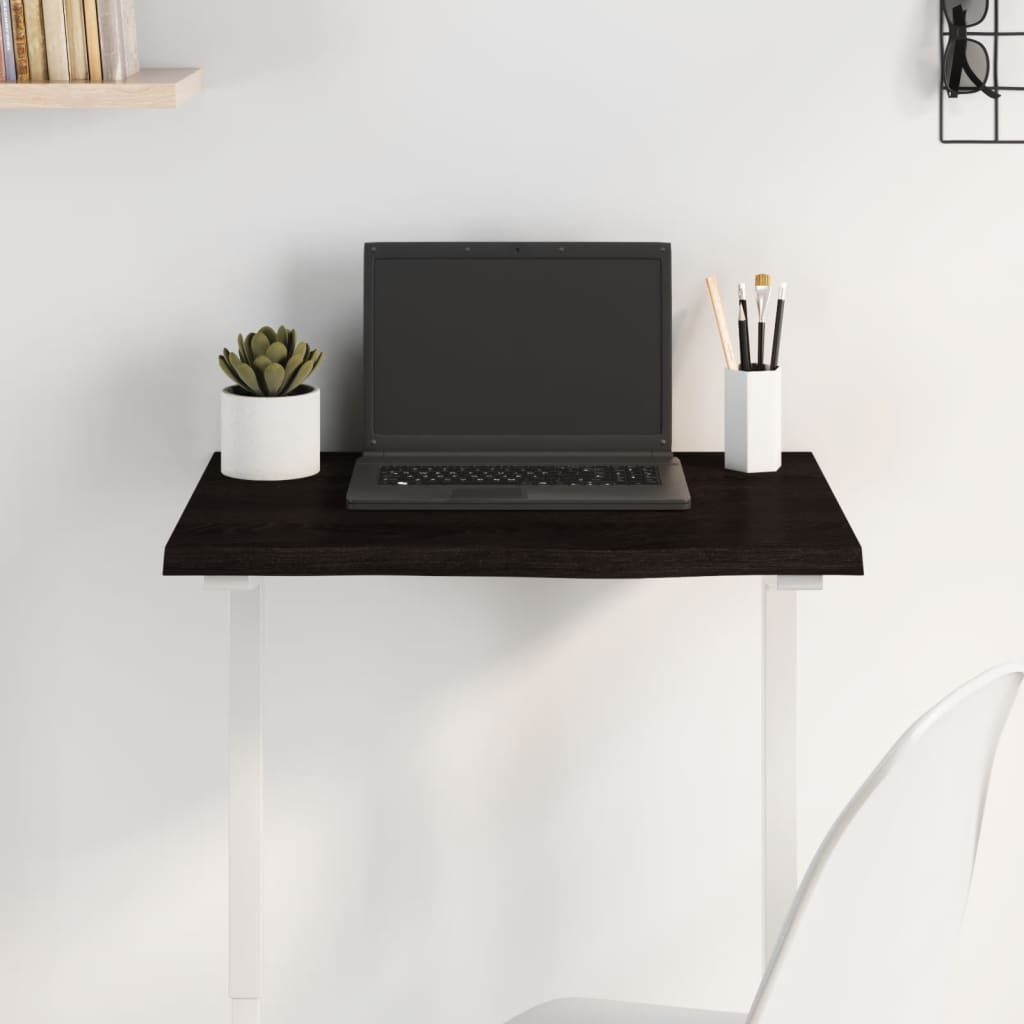 Dessus de bureau marron foncé 60x40x2 cm bois chêne traité - XIOS