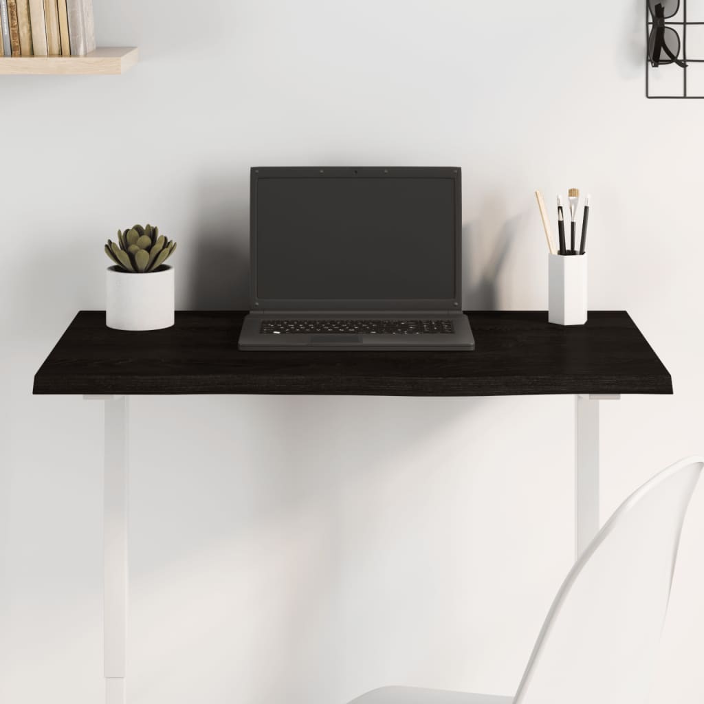 Dessus de bureau marron foncé 80x50x2 cm bois chêne traité - XIOS