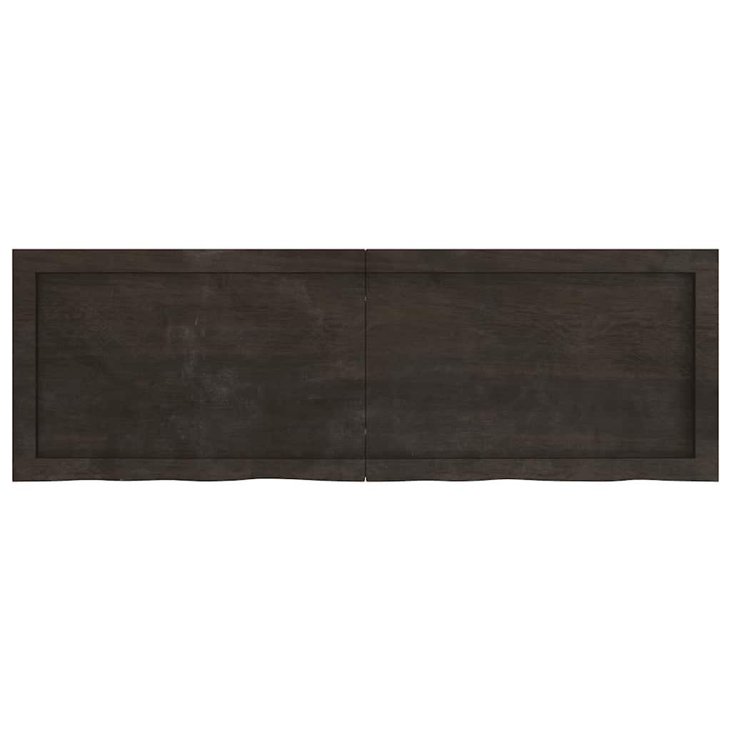 Dessus de table marron foncé bois chêne massif traité Plateaux de table vidaXL