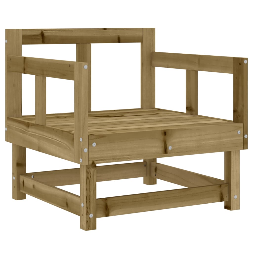 Salon de jardin 7 pcs bois de pin imprégné