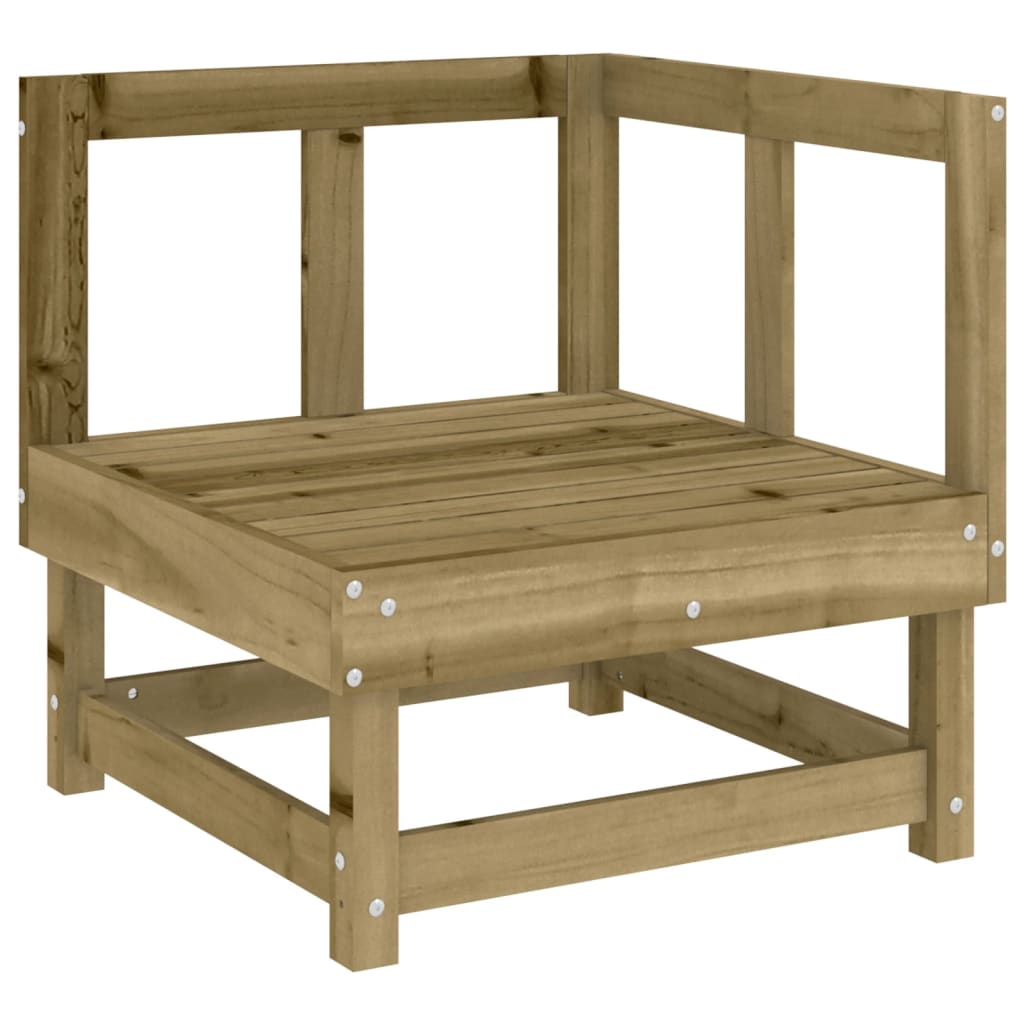 Salon de jardin 8 pcs bois de pin imprégné